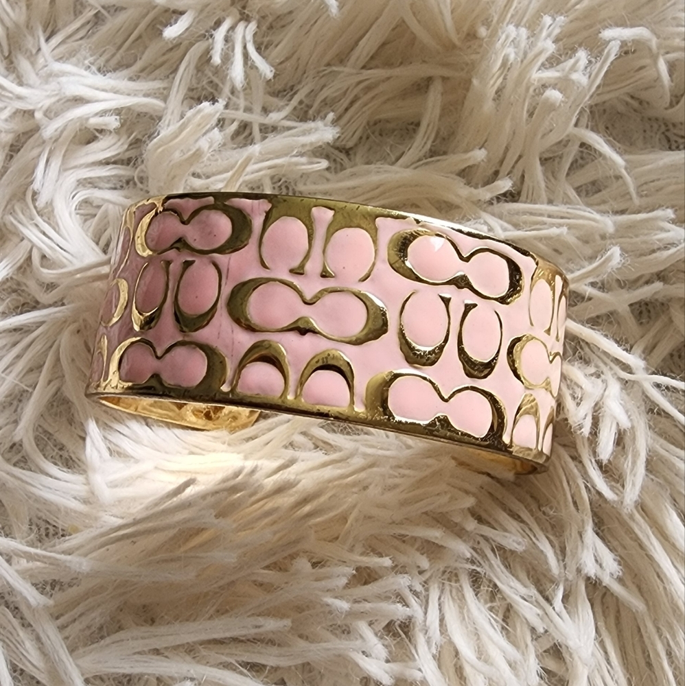 Coach pink bracelet